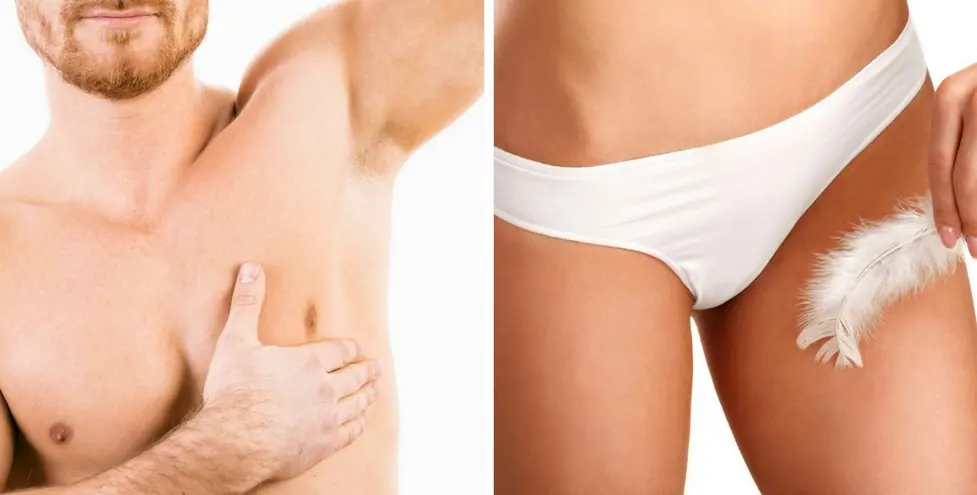 Épilation à la lumière pulsée pour femmes et hommes