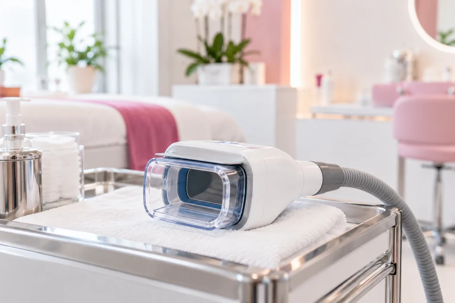Petit applicateur illustratif de cryolipolyse