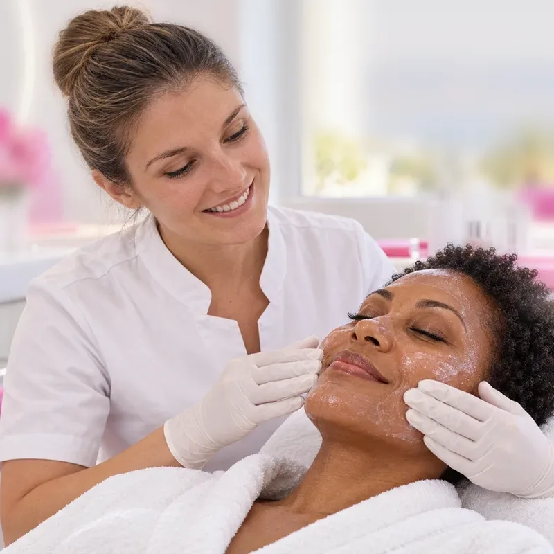 Application du peeling PRX-T33 — Centre Esthétique EstheMed à Nice