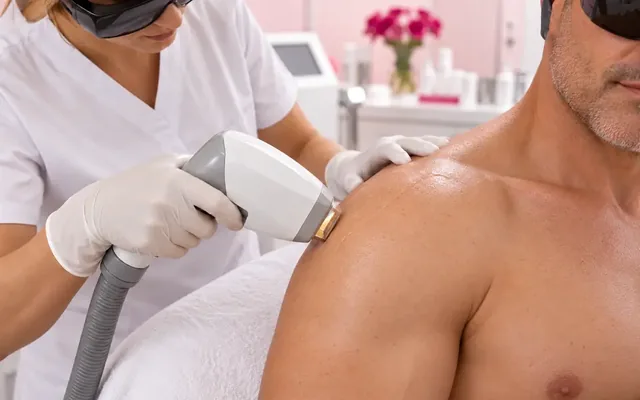 Épilation laser homme — zone moyenne — Centre Esthétique EstheMed à Nice